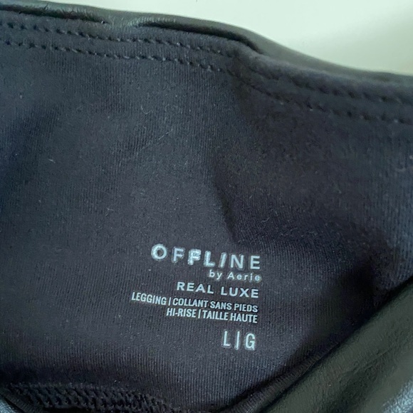 Aerie Faux Leather Leggings Bundle - Picture 3 of 7